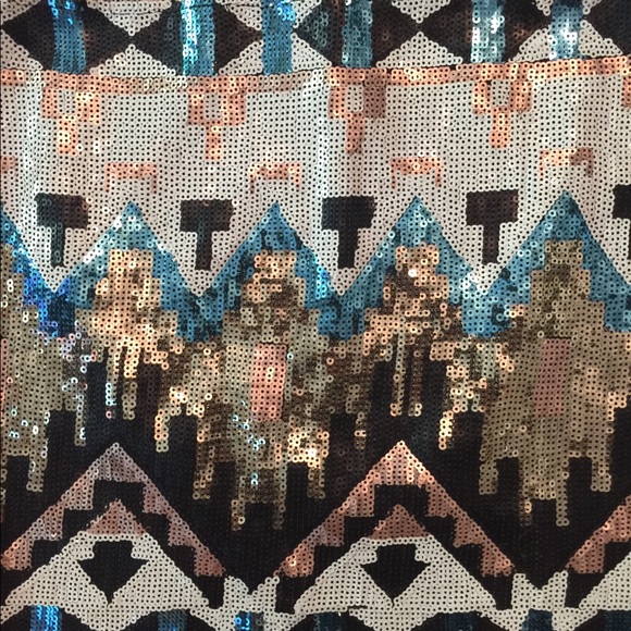 Aztec sequin skirt - Picture 2 of 3
